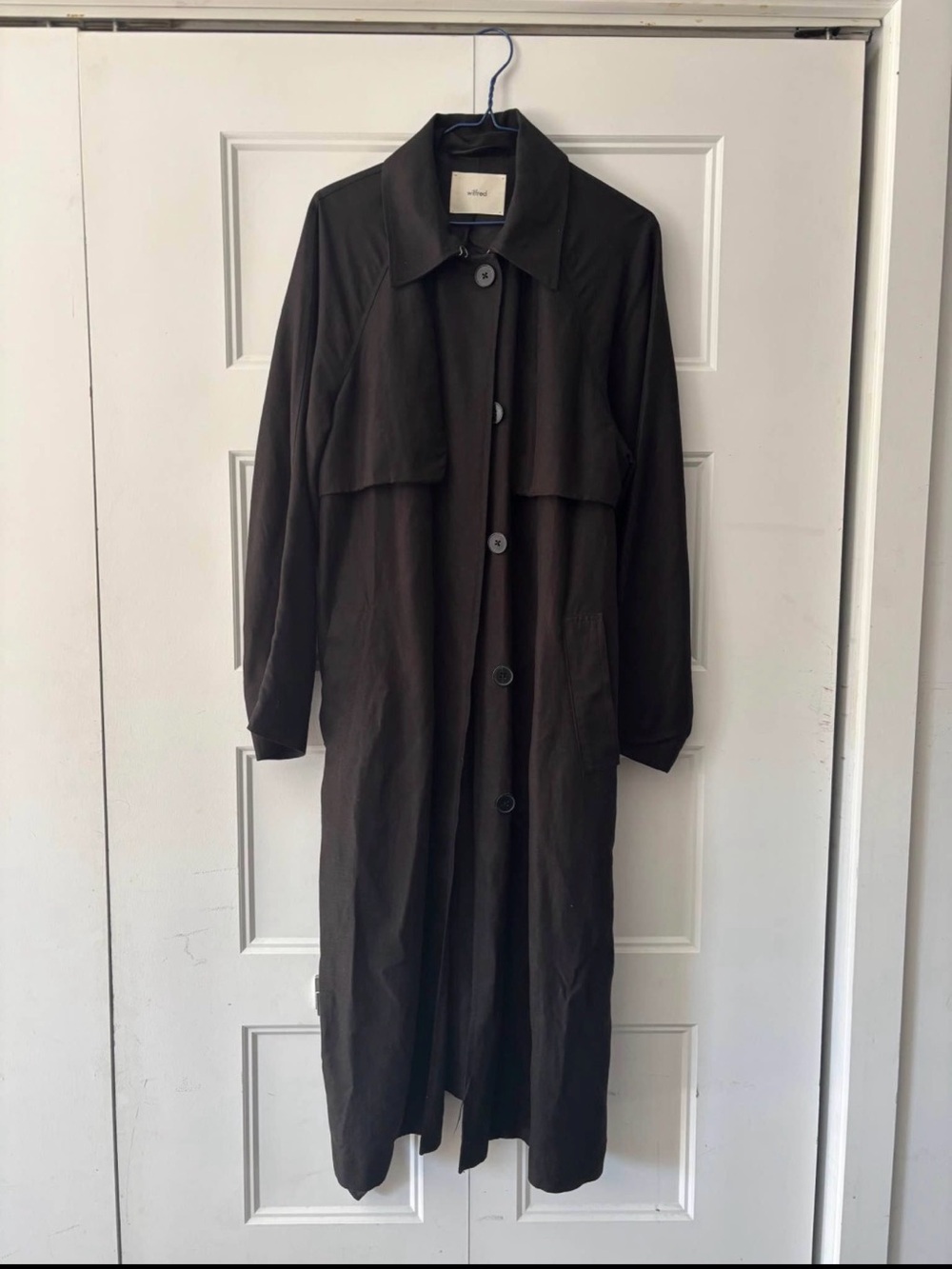 Wilfred trench coat black size M